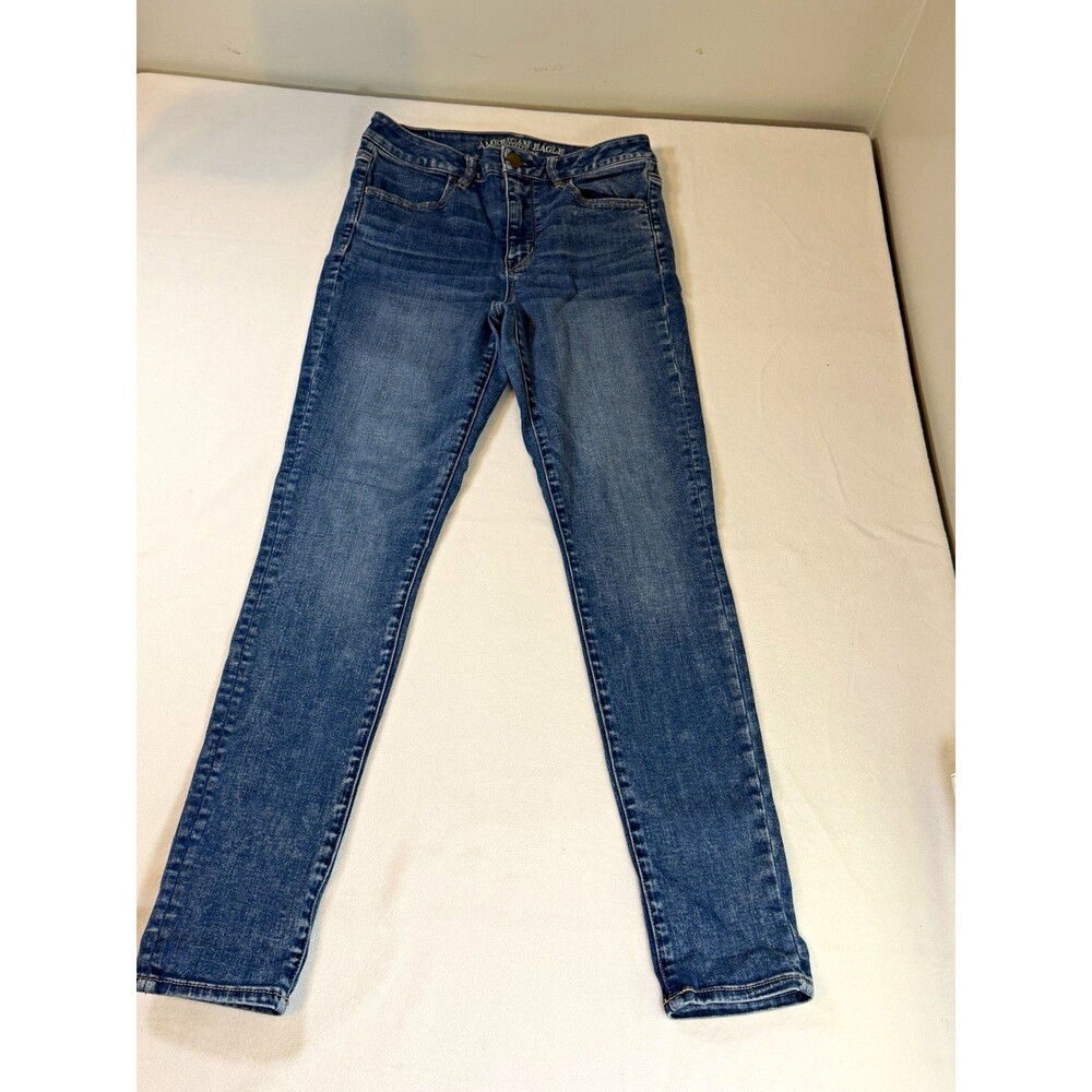 American Eagle Women's High Rise Jegging Jeans Blue Stretch 5-Pocket